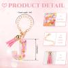 DECZHIYU Letter Charms Accessories for Stanley Cup, Initial J Charm for Stanley 30 40oz Tumbler with Letter&Tassel, Glitter Charms for Stanley Cup Accessories, Initial Keychain Gifts for Women view 2