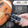 ROCKBROS LED Screen Electric Mini Bike Pump PRO, Max 120 PSI with Gauge, Auto Stop Bicycle Pump Tire Inflator Air Pump for E-Bike, MTB, and Road Bike view 2