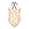 Dog Puppy Girls One Piece Swimsuits Sport Halter Swimwear Beach Bathing Suit 5-6T view 2