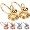 OATIPHO Clip on Earrings 6Pcs Spiral Pressure Ear Clips for Unpierced Ears Adjustable Lightweight Ear Cuffs for Women Daily and Special Occasions view 3
