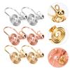 OATIPHO Clip on Earrings 6Pcs Spiral Pressure Ear Clips for Unpierced Ears Adjustable Lightweight Ear Cuffs for Women Daily and Special Occasions view 4