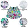 70s 80s Bilayer Shorts for Men - 90s Summer Party Hawaiian Beach Disco Shorts (US, Alpha, Small, Regular, Regular, 80s 90s Blue) view 4