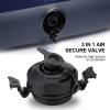 3 in 1 Air Valve Secure caps Inflatable Valve caps Air Mattress Valve Cover for Inflatable Airbed Mattress Black Size 3.9 X 1.7 Inches view 4