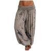 Bohemian Clothes for Women Loose fit and Flowy Parachute Hammer Women's Pant Women Drawstring Waist Baggy Bohemian Boho Hippie Yoga Harem Pants view 1