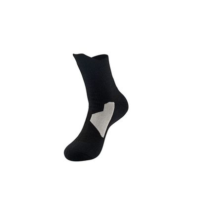 Castrap Outdoor Mountaineering Reinforced Shock Towel Sports Socks,Cycling Running Basketball Socks (black,One Size)