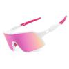 BangLong Polarized Cycling Glasses Sports Sunglasses, UV400 Protection, Men Women Running Fishing Driving Baseball Glasses (Pink) view 1