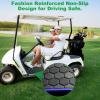 Club Car Precedent Floor Mat, Full Coverage Golf Cart Floor Mat Replacement for Precedent (2004-2023)/Onward & Tempo (2017-2023)/Villager & V4L (2019-2023) Blue Trim view 4