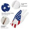 GOLTERS Left Hand Golf Gloves with USA Flag - Synthetic Leather Lycra Fiber Adjustable Strap (Men's, X-Large) view 3