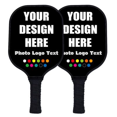 Custom Pickleballs Paddles, Customized Pickleballs Paddles with Comfort Grip, for Paddles, Black