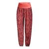 Women's Smocked Waist Boho Flowy Yoga Harem Pants Hippie Clothes Black Boho Harem Pants Women Smocked Pants for Women Breathable Soft Harem Casual Pants with Pockets view 3