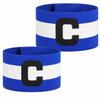 LIOOBO 2 Pack Soccer Captain Armbands Adjustable Touch Fastener Football Captain Armband for Youth and Adult Team Matches Training School Leagues Unisex Sports Accessory view 1