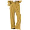Dressnu Women's Two-Piece Suit Jacket Casual Suit Pants Commuter Slim Yellow Pants M view 1