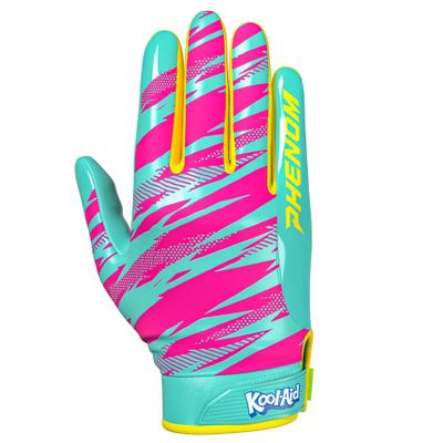 Phenom Elite Kool-Aid 'Sharkleberry Fin' Football Gloves - VPS4 (Large)