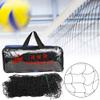 equlup Volleyball Net9.5m x 1m/31.2FT x 3.3FT Professional Net Heavy Duty Outdoor Backyard Replacement with Wax Line Portable Sports Mesh with Carrying Bag for Schoolyard Beach Pool view 3