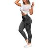 2023 European and American Sexy Zipper Women's Trousers with Pockets Worn White to Make Old Fashion Women's (Black, XL) view 1