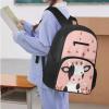 Flashideas Strawberry Cow 3 Piece School Backpack Set with Lunch Box Pencil Case School Backpacks Kids Backpack for Girls for Girl Kid Students Elementary School view 2