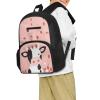 Flashideas Strawberry Cow 3 Piece School Backpack Set with Lunch Box Pencil Case School Backpacks Kids Backpack for Girls for Girl Kid Students Elementary School view 3