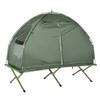 1 Person Portable Camping Tent with Cot & Air Mattress, Easy Setup, Zippered Door,Includes Sleeping Bag & Pillow, 76.5" x 34" x 64" view 1