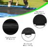 SUOGROLI Jumping Bed Mat High Elastic Round Jumping Mat Water-Resistant Jumping Pad Replacement Jumping Mat for Trampoline Replacement Accessories,13FT,Black view 2