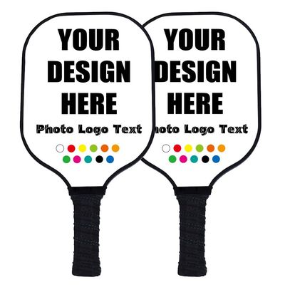 Custom Pickleballs Paddles, Personalized with Image Text Logo Pickleballs Paddles, First Paddle for Beginners, White