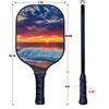 Custom Pickleballs Paddles, Personalized with Image Text Logo Pickleballs Paddles, First Paddle for Beginners, White view 2