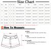 Women's Casual Elastic Waist Running Shorts High Waisted Drawstring Workout Gym Quick Dry Hiking Shorts with Pockets Red view 4