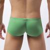 JEKE-DG Men's Ice Silk Trunks Underwear Seamless Thin Boxer Briefs Multipack Summer Comfort Boxer Shorts Underpants (Large,Green-1pc) view 4