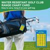 ACCTOLF Golf Club Range Chart, Golf Range Chart, Golf Club Distance Card with Carabiner Clip for Golf Bag, Water Resistant Golf Yardage Card for Seasoned Golfers, Average or Beginners view 4