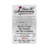 Alotozo 26 Year Wedding Anniversary Card - Happy 26th Wedding Anniversary Cards Gifts for Husband Wife - 26 Years Anniversary Card for Him Her view 1