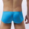 JEKE-DG Men's Ice Silk Trunks Underwear Seamless Thin Boxer Briefs Multipack Summer Comfort Boxer Shorts Underpants (Large,Blue-1pc) view 4