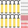 Reginary 10 Pcs Ball Pump for Sports Balls Pump with Needle and Extension Hose Bulk for Basketball Football Soccer Volleyball(Yellow,Hollow Style) view 1