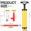 Reginary 10 Pcs Ball Pump for Sports Balls Pump with Needle and Extension Hose Bulk for Basketball Football Soccer Volleyball(Yellow,Hollow Style) view 2