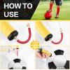 Reginary 10 Pcs Ball Pump for Sports Balls Pump with Needle and Extension Hose Bulk for Basketball Football Soccer Volleyball(Yellow,Hollow Style) view 4