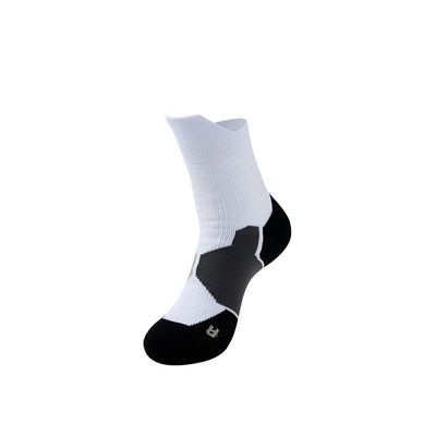 Castrap Outdoor Mountaineering Reinforced Shock Towel Sports Socks,Cycling Running Basketball Socks (white,One Size)