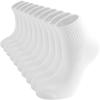 ACCFOD Womens White Ankle Socks Thin Cotton Gym Socks Athletic Mini Crew Socks 5-9 view 1