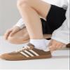 ACCFOD Womens White Ankle Socks Thin Cotton Gym Socks Athletic Mini Crew Socks 5-9 view 3