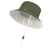jerague Baby Boy Sun Hat Linen Cotton,Infant Toddler Babies Boys Sunhat 6-12 Months Adjustable Beach Bucket Cap with UPF 50+ Protection, 024-army Green view 1