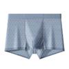 JEKE-DG Mens Ice Silk Mesh Boxer Briefs Breathable Cool Underwear Low Rise Stretch Boxers With Bulge Pouch (Large,Blue 20-1pc) view 1