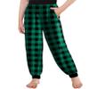 Arshiner Girls Pajama Pants Kids Plaid Pj Pants Comfy Lounge Sleepwear Bottoms with Pockets Green Black Plaid 11-12 Years view 1