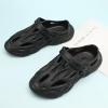Hhhchpm Men's Fashion Plain Color Clogs Anti Skid Closed-Toe Slides Slippers Quick Drying Foam Runners for Indoor Outdoor Shower Beach Pool (Black,11) view 4
