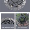 180mm Bike Disc Brake Rotor with 6 Bolts for Road Bike Mountain Bike E-bike Pro Light Weight Carbon Fiber & High Carbon Steel Bicycle Rotor view 4