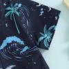 Newbgclo Infant Baby Boy Girl One Piece Swimsuit Long/Short Sleeve Zipper Bathing Suit Toddler Rash Guard Swimwear Sunsuit (D-B Blue, 3-6 Months) view 2