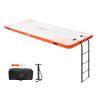 VEVOR Inflatable Floating Dock, 15 x 6FT Inflatable Dock Platform, Non-Slip Water Floating Dock Mat with Detachable Ladder & Portable Carrying Bag, Floating Platform Island Raft for Ocean Pool Beach view 1