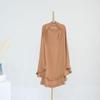 Boedaty Ramadan Eid Prayer Garment Long Khimar Hijab Scarf Wrap with Flounces Abaya Jilbab Muslim Islam for Women view 2