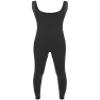 Sxiwei Mens Footless Tank Top Bodysuits Stretchy Ribbed Jumpsuits Striped Unitard Full Body Shaper Black 3X-Large view 3