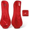 PLAYEAGLE Golf Bag Rain Cover, 300D PVC Waterproof Cover for Golf Club Bag, Durabale, Lightweight and Easy to Maneuver (Red) view 1