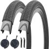 18" Bike Tires 18 X 2.125 and 18 Inch Folding Bicycle Replacement Tire (2 Tires 2 Tubes) view 1