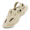 Hhhchpm Men's Fashion Plain Color Clogs Anti Skid Closed-Toe Slides Slippers Quick Drying Foam Runners for Indoor Outdoor Shower Beach Pool (Beige,10) view 1