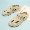 Hhhchpm Men's Fashion Plain Color Clogs Anti Skid Closed-Toe Slides Slippers Quick Drying Foam Runners for Indoor Outdoor Shower Beach Pool (Beige,10) view 3