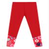 Hansber Kids Girls Swim Leggings UPF 50+ Sun Protection Rash Guard Swim Bottom Full Length Basic Tights Casualwear Trousers Red 16 Years view 3